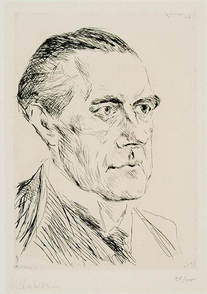 1923 Chân dung Peter Behrens của Max Liebermann