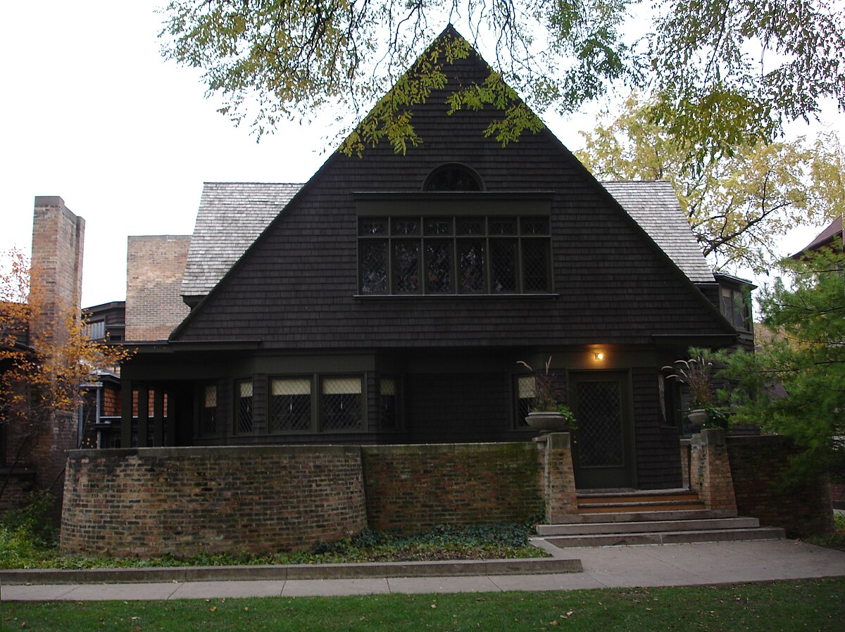 Nhà của Wright ở Oak Park, Illinois (1889)Ngôi nhà của Wright ở Oak Park, Illinois (1889)