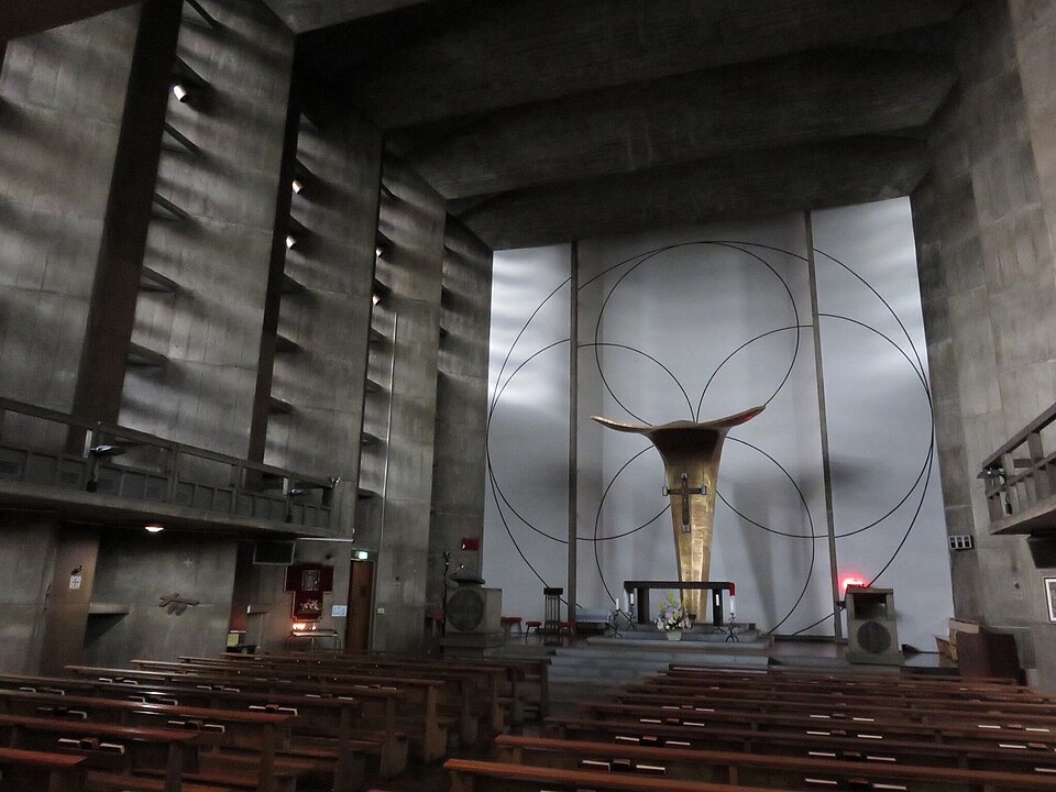 Nội thất Nhà thờ St. Anselm, Tokyo (1954)
