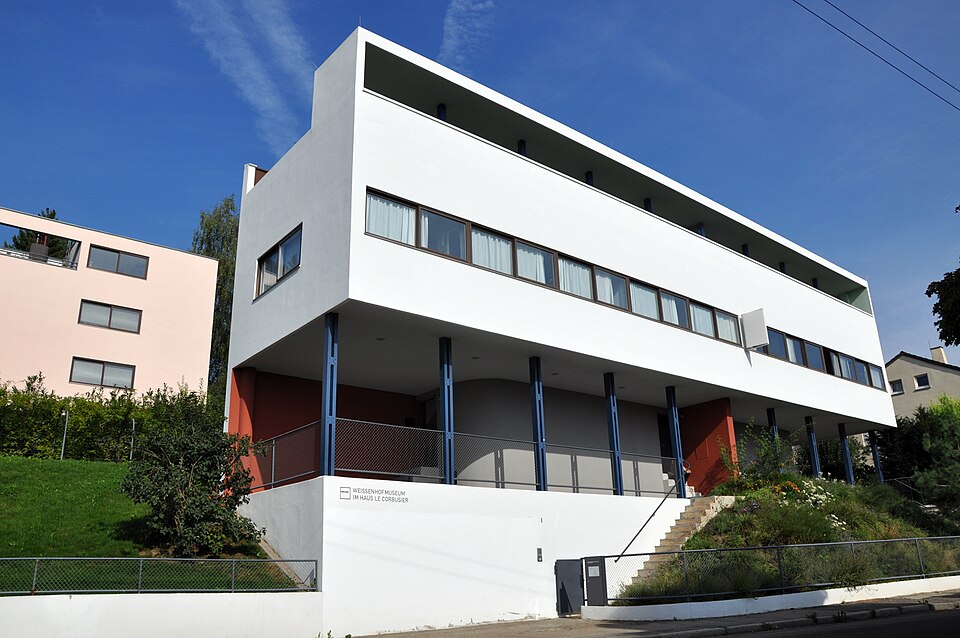 Corbusier Haus (phải) và Citrohan Haus ở Weissenhof, Stuttgart, Đức (1927)